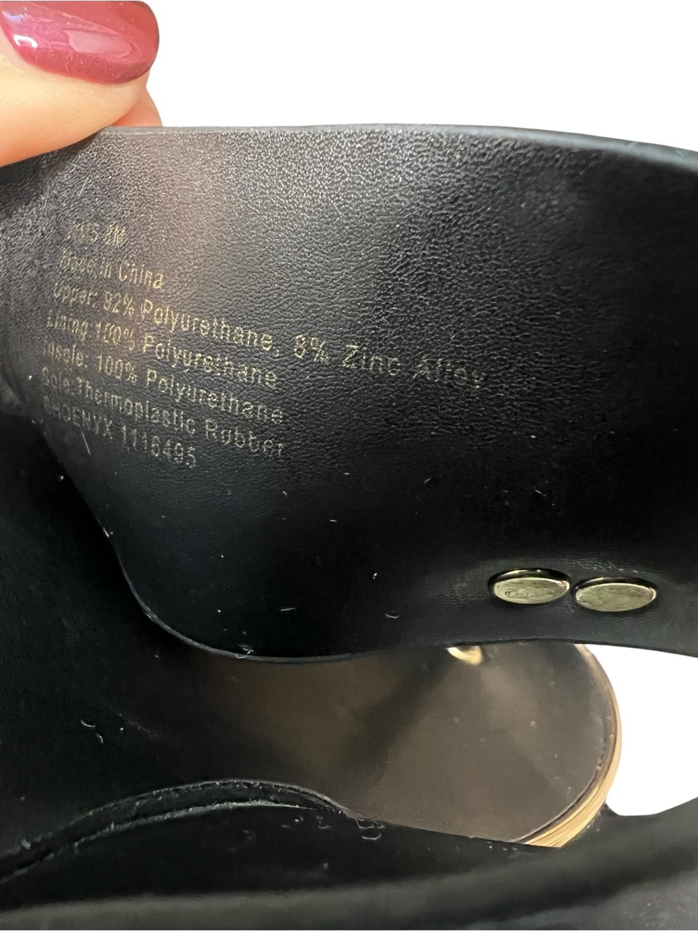 Aldo Black Slide Sandals with Gold Buckle SZ 7 - Picture 8 of 9